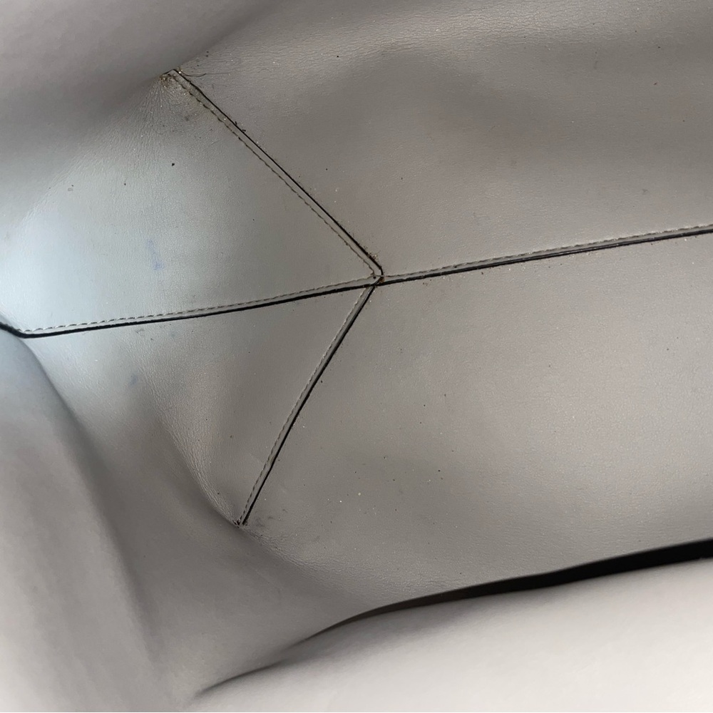 Michael Kors- Black Leather Tote Bag Everyday Work Casual Minimal With Wallet - Picture 11 of 13